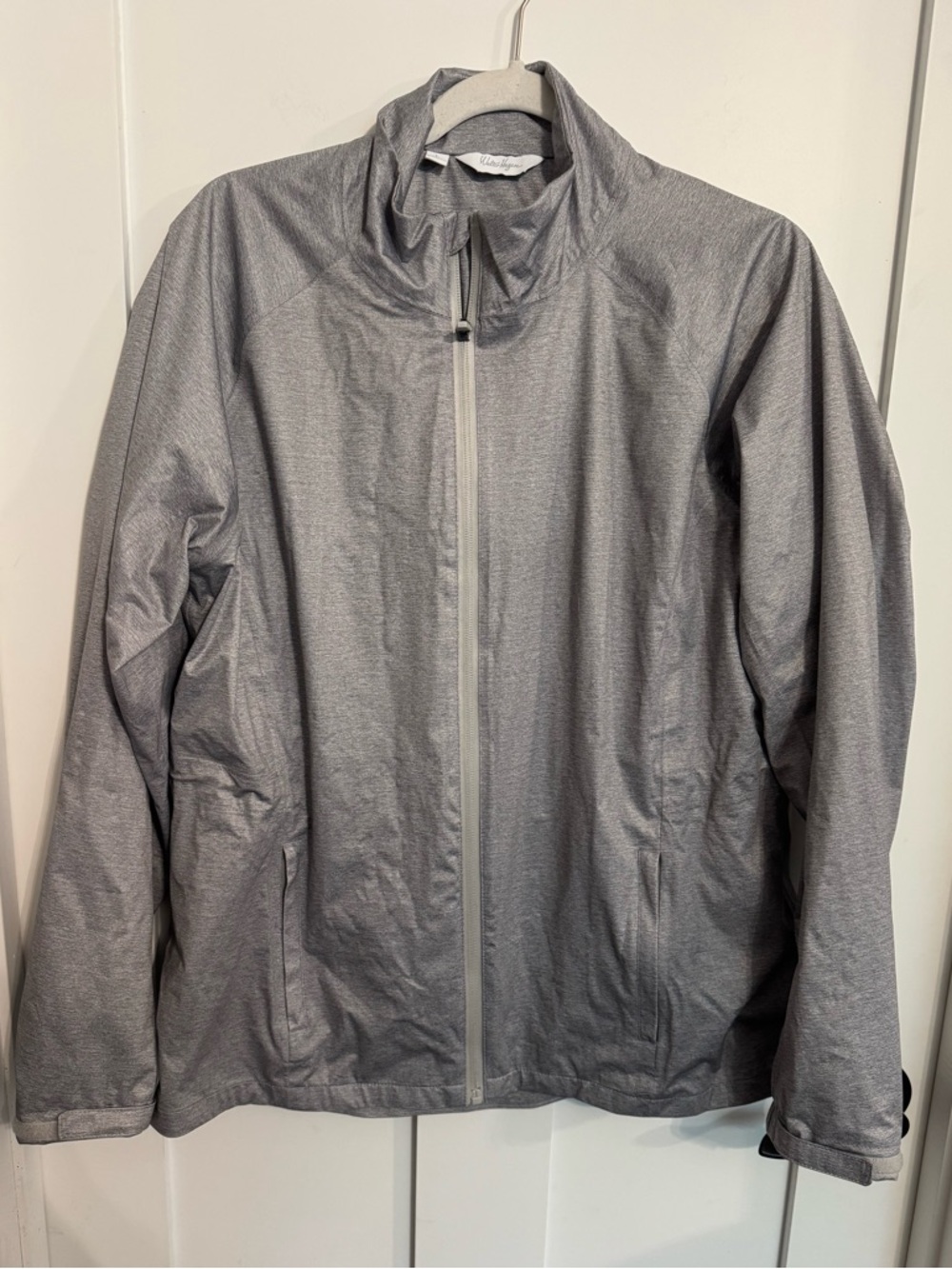 Walter Hagen Heather Gray Zip-Up Cinch Waist Jacket
